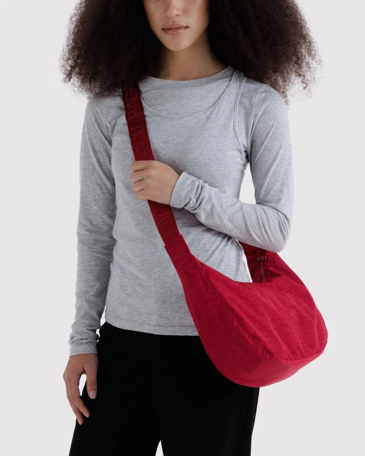 BAGGU Crescent Bag Medium Extended 47" Strap - Recycled