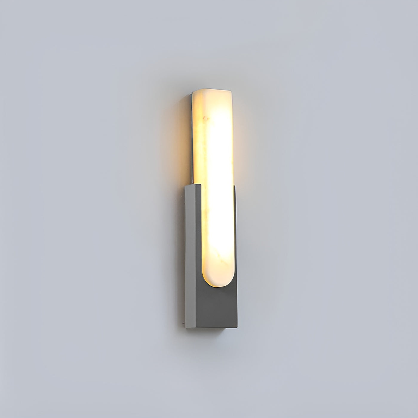 Applique da parete moderna in ottone effetto alabastro LED 1 luce