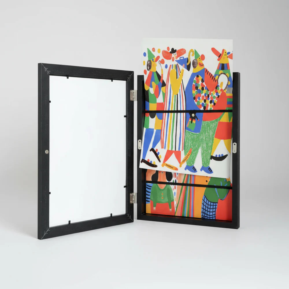 Wall Art Storage Frame Children Drawings Photo Display