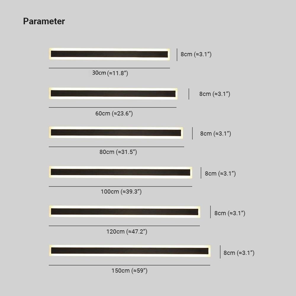 Lampada da parete lineare impermeabile moderna minimalista LED