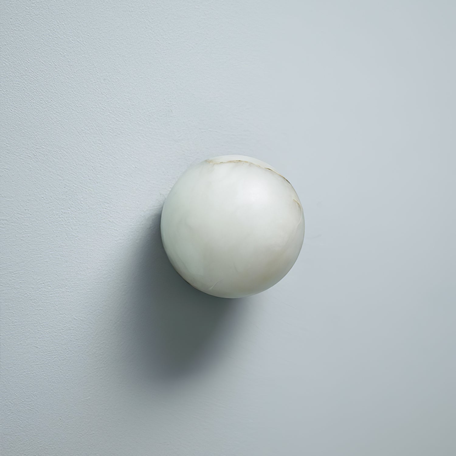 Applique da parete Japandi a sfera in marmo LED 1 luce