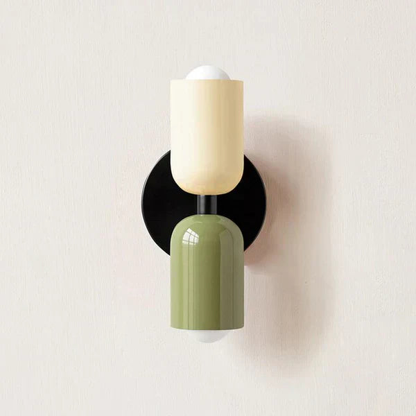 Modern Metal Cylinder LED Wall Sconce 2-Light