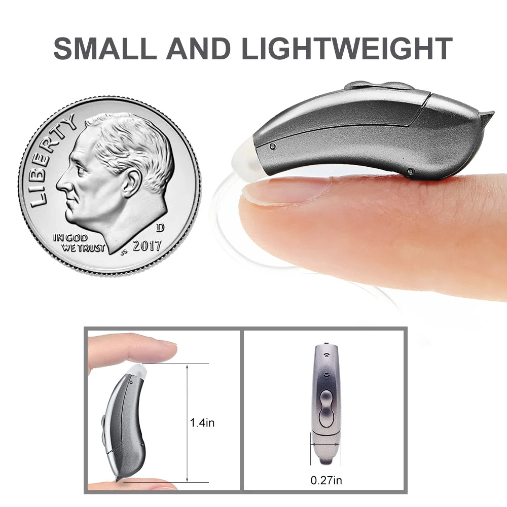 Auraluxe Invisible BTE Hearing Aids With App Control