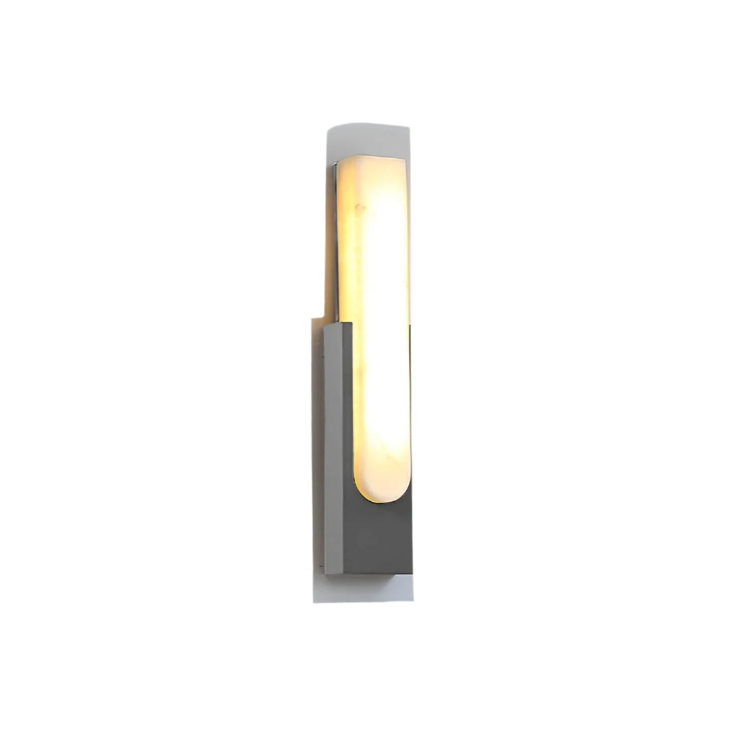 Applique da parete moderna in ottone effetto alabastro LED 1 luce