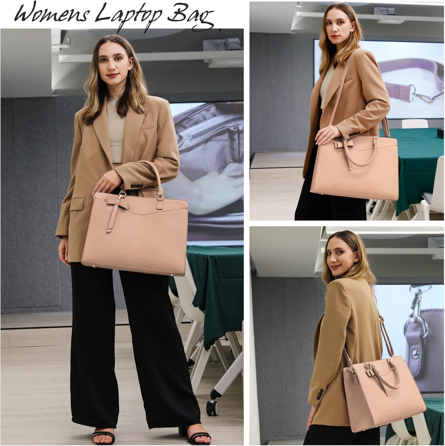 Women’s Work Laptop Tote Bag with Organised Multi-Compartment Layout