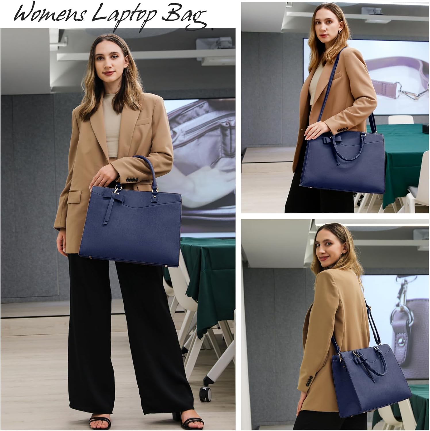Women’s Work Laptop Tote Bag with Organised Multi-Compartment Layout
