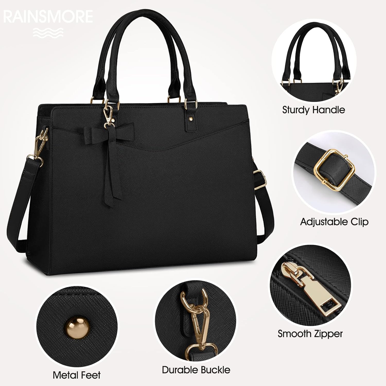 Women’s Work Laptop Tote Bag with Organised Multi-Compartment Layout