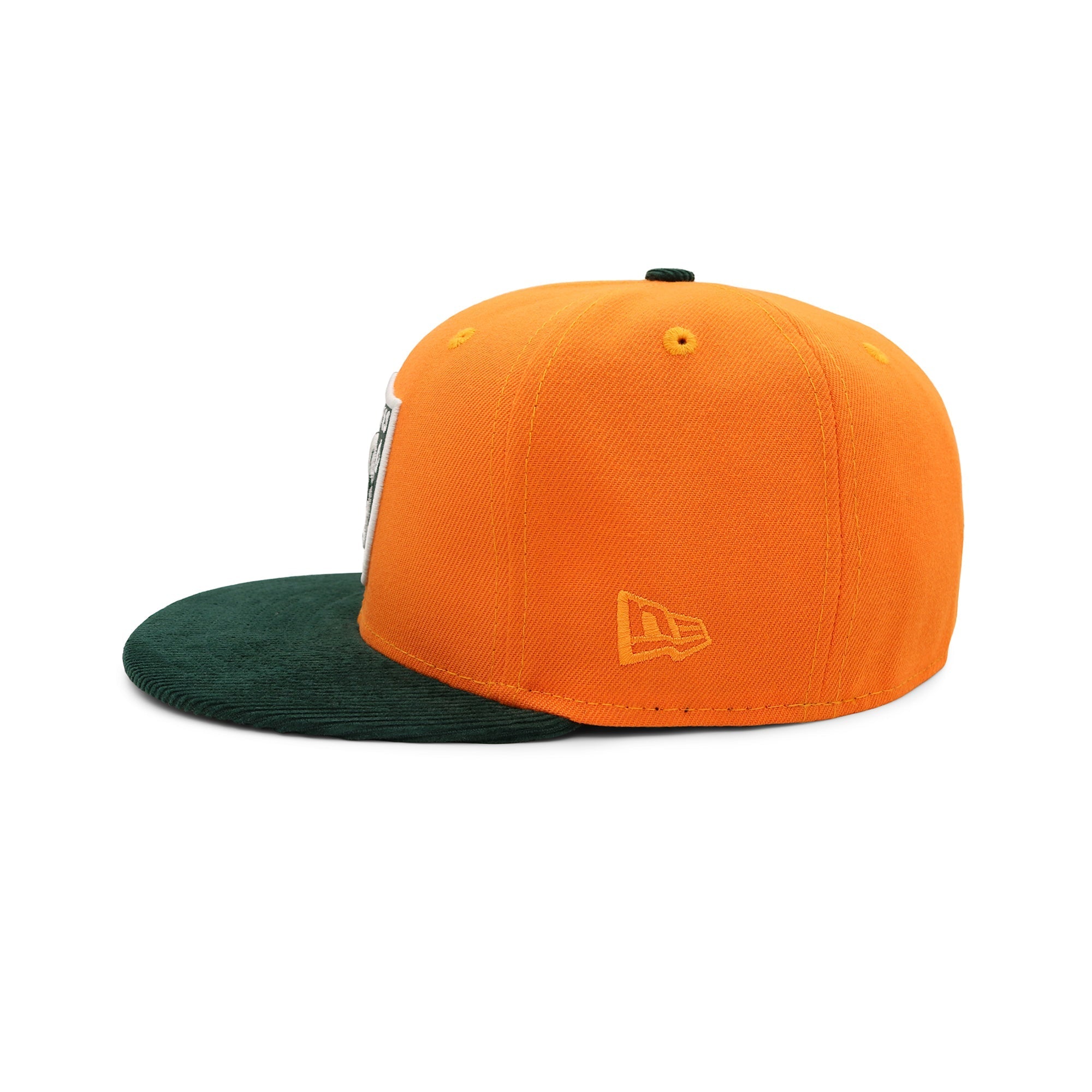 Cappello Fitted 59FIFTY in Velluto a Coste Arancione Forest Las Vegas Raiders