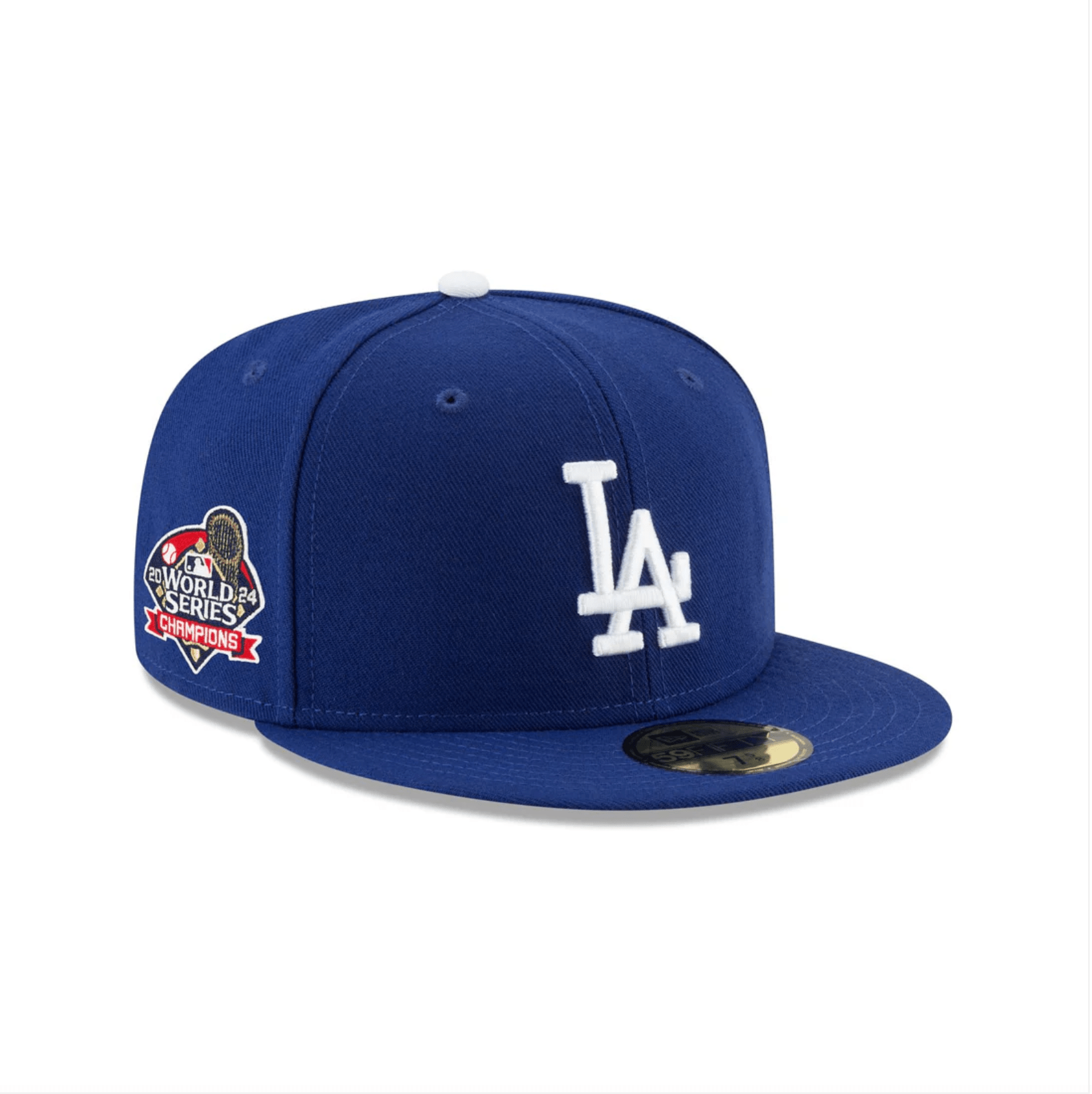 Los Angeles Dodgers 2024 World Series Champions Side Patch Royal 59FIFTY Fitted