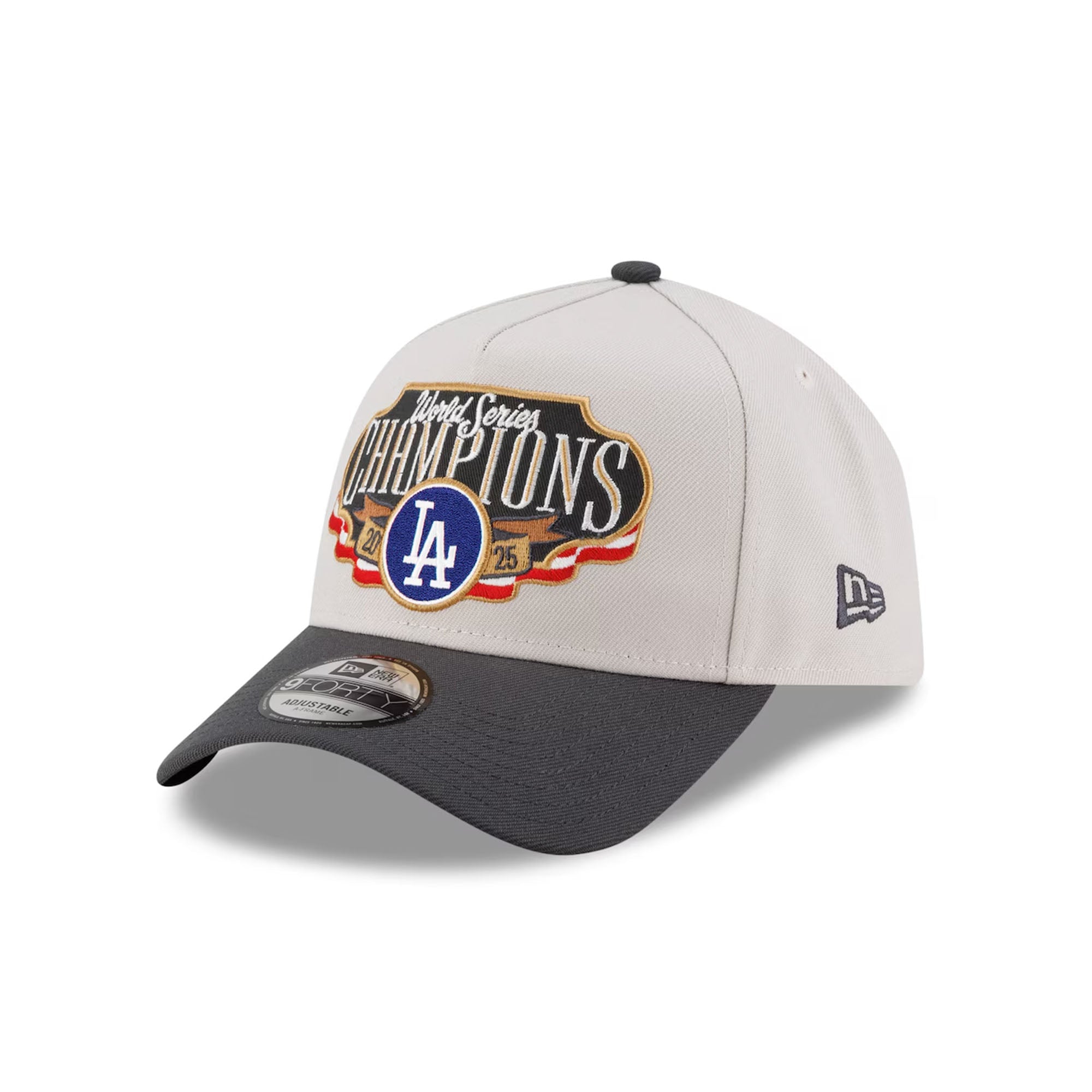 Cappello regolabile A-Frame 9FORTY Spogliatoio Campioni World Series 2025 Los Angeles Dodgers