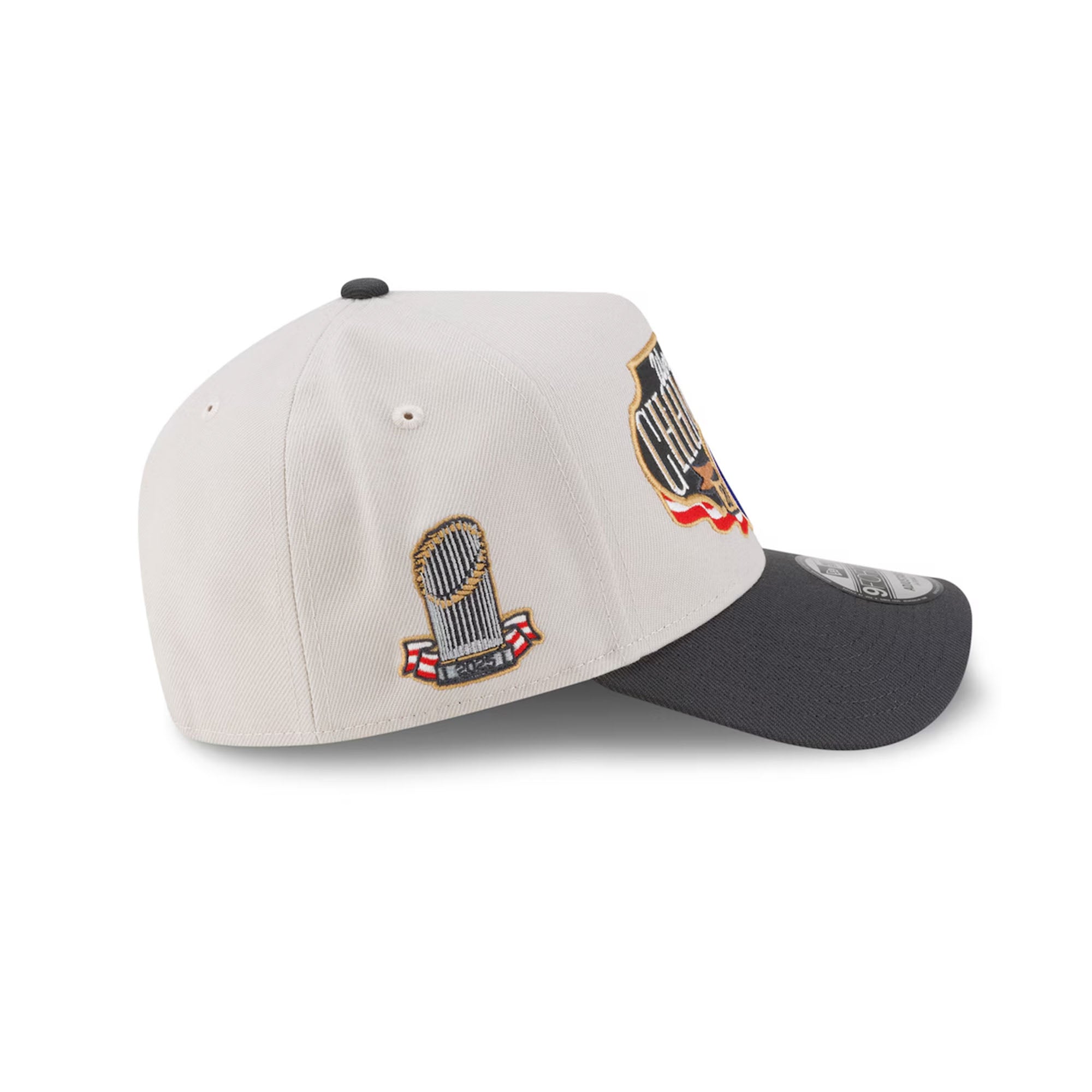 Cappello regolabile A-Frame 9FORTY Spogliatoio Campioni World Series 2025 Los Angeles Dodgers