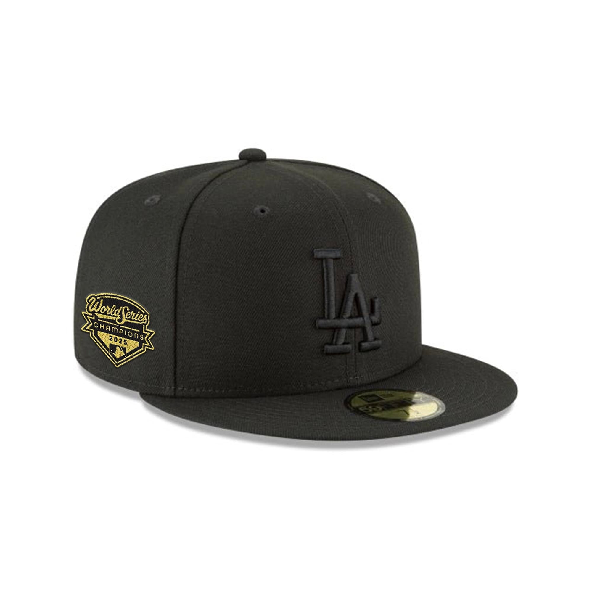 Los Angeles Dodgers Patch Campioni World Series Oro 2025 Blackout 59FIFTY