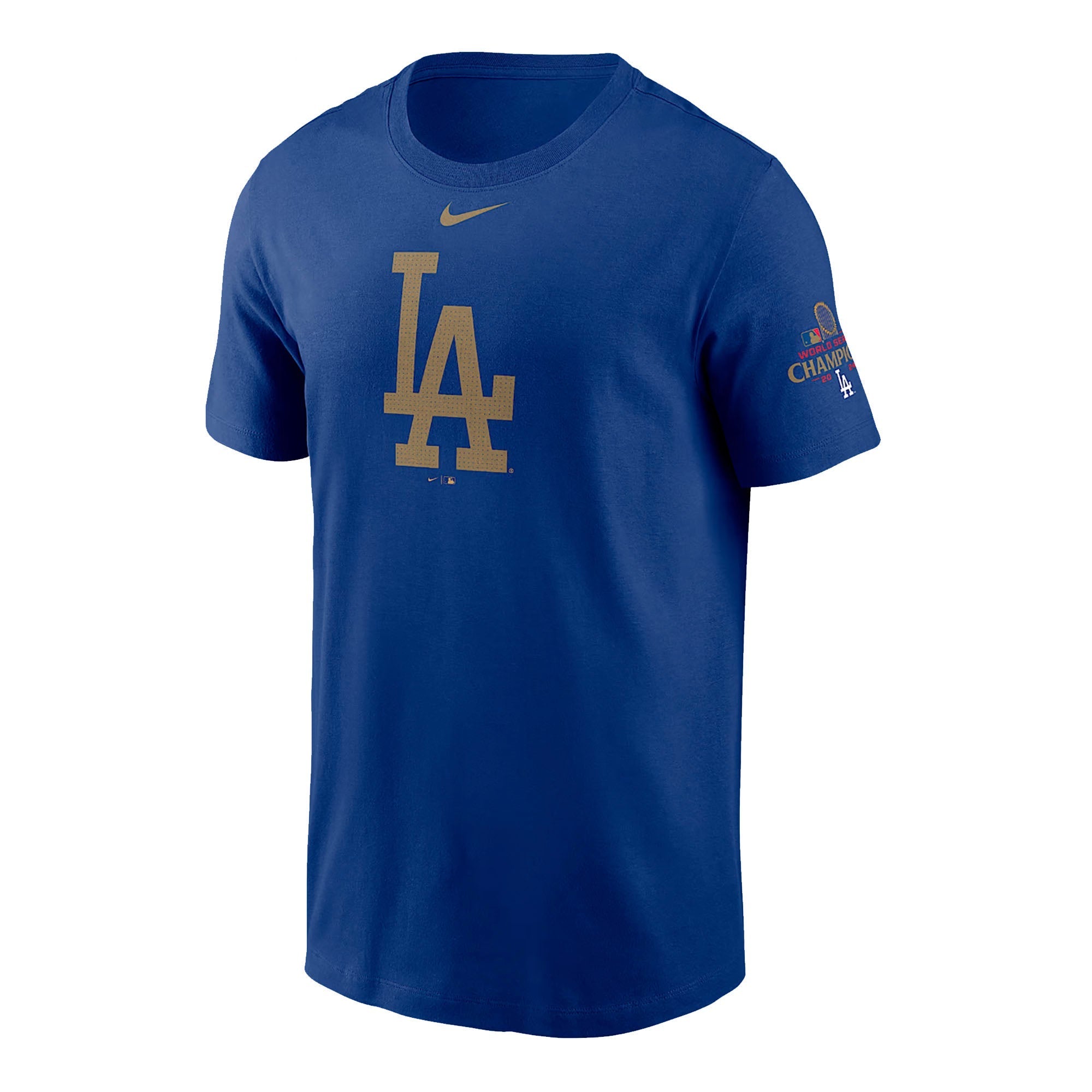 T-shirt Nike Oro e Royal Campioni World Series 2024 Los Angeles Dodgers