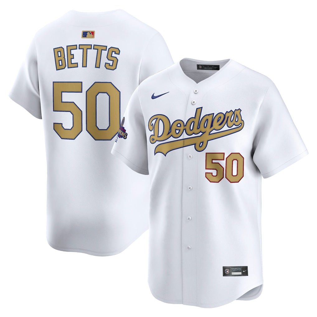 Los Angeles Dodgers Mookie Betts 2024 World Series Champs Nike® Limited Jersey