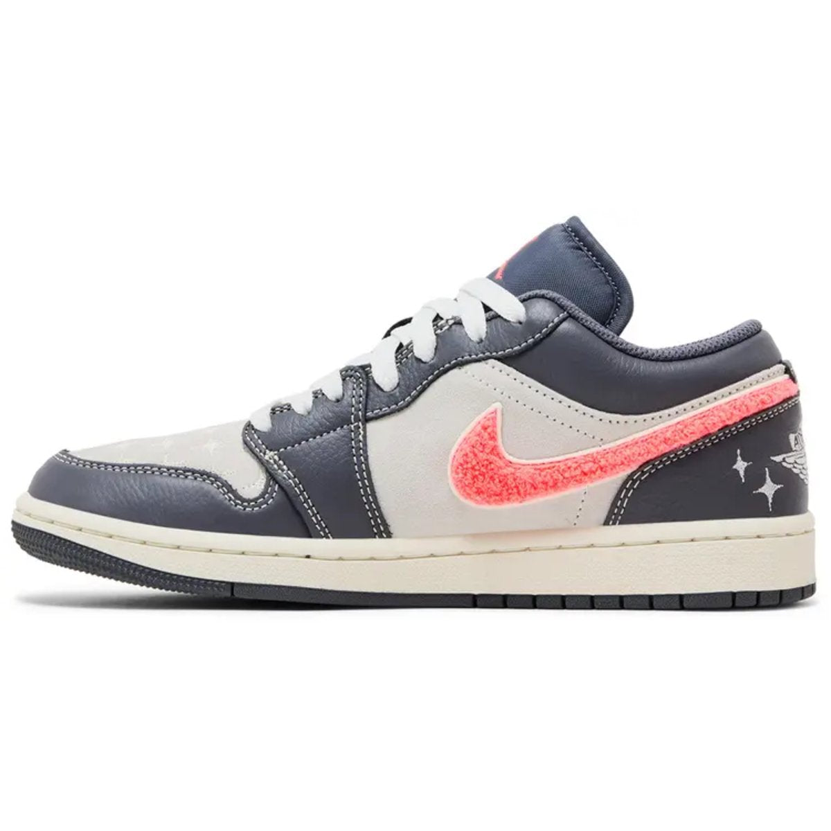Jordan 1 Low Grafito claro Rosa intenso (W)