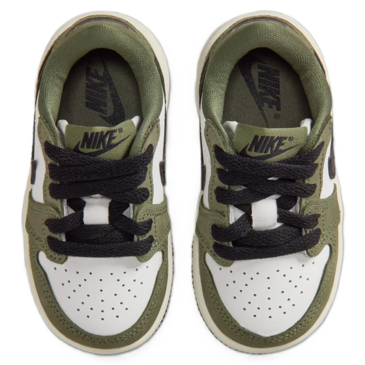 Jordan 1 Retro Low Medium Olive Summit White Sail Black (TD)