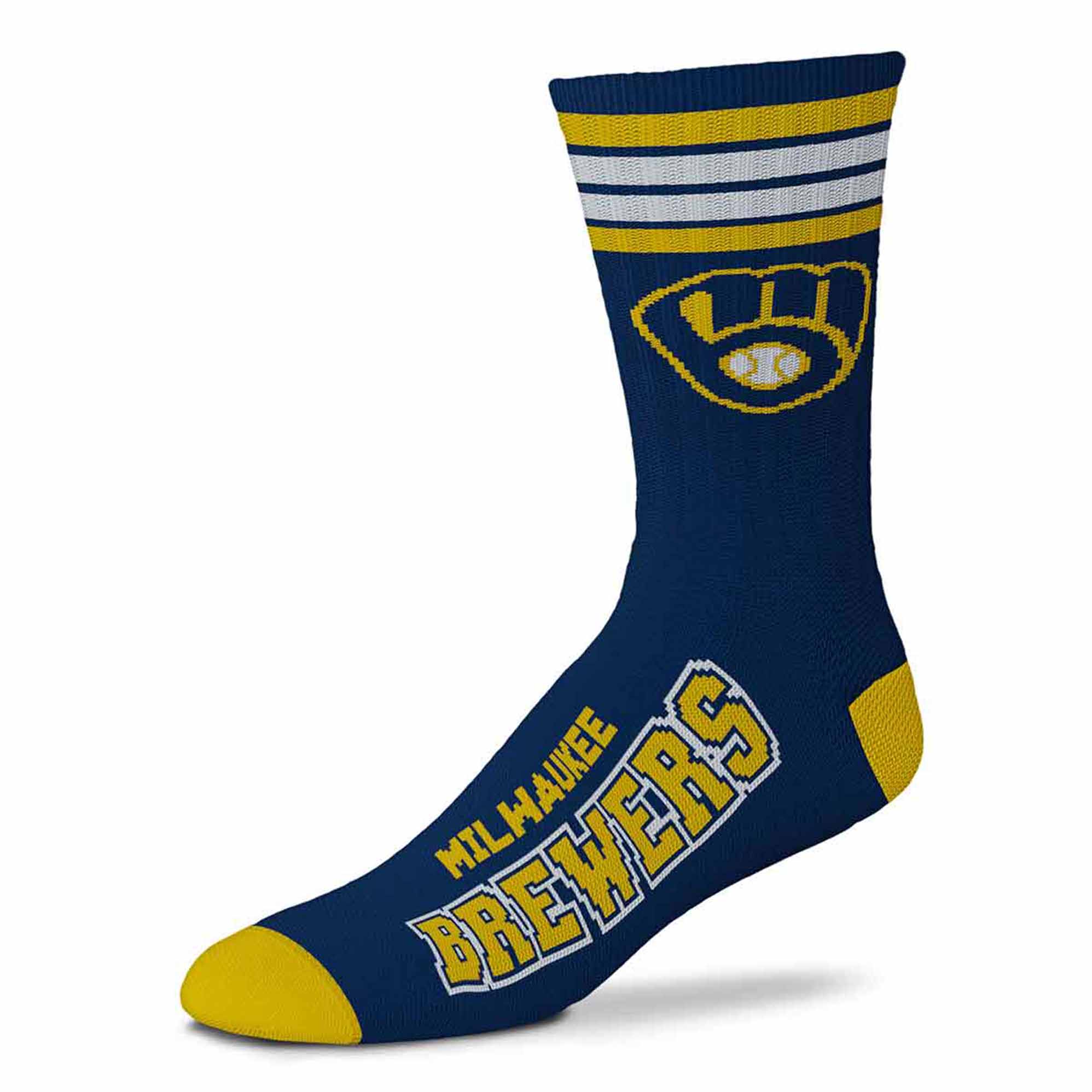 MLB 4-Stripe "Deuce" Performance Crew Socks - CHOOSE YOUR TEAM