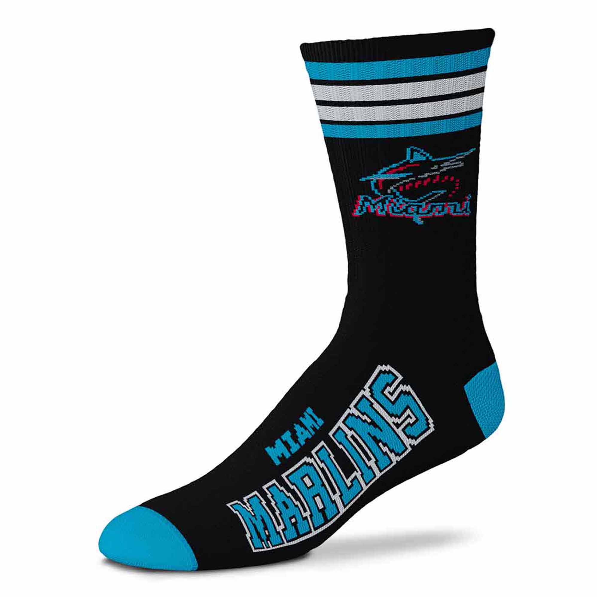 MLB 4-Stripe "Deuce" Performance Crew Socks - CHOOSE YOUR TEAM