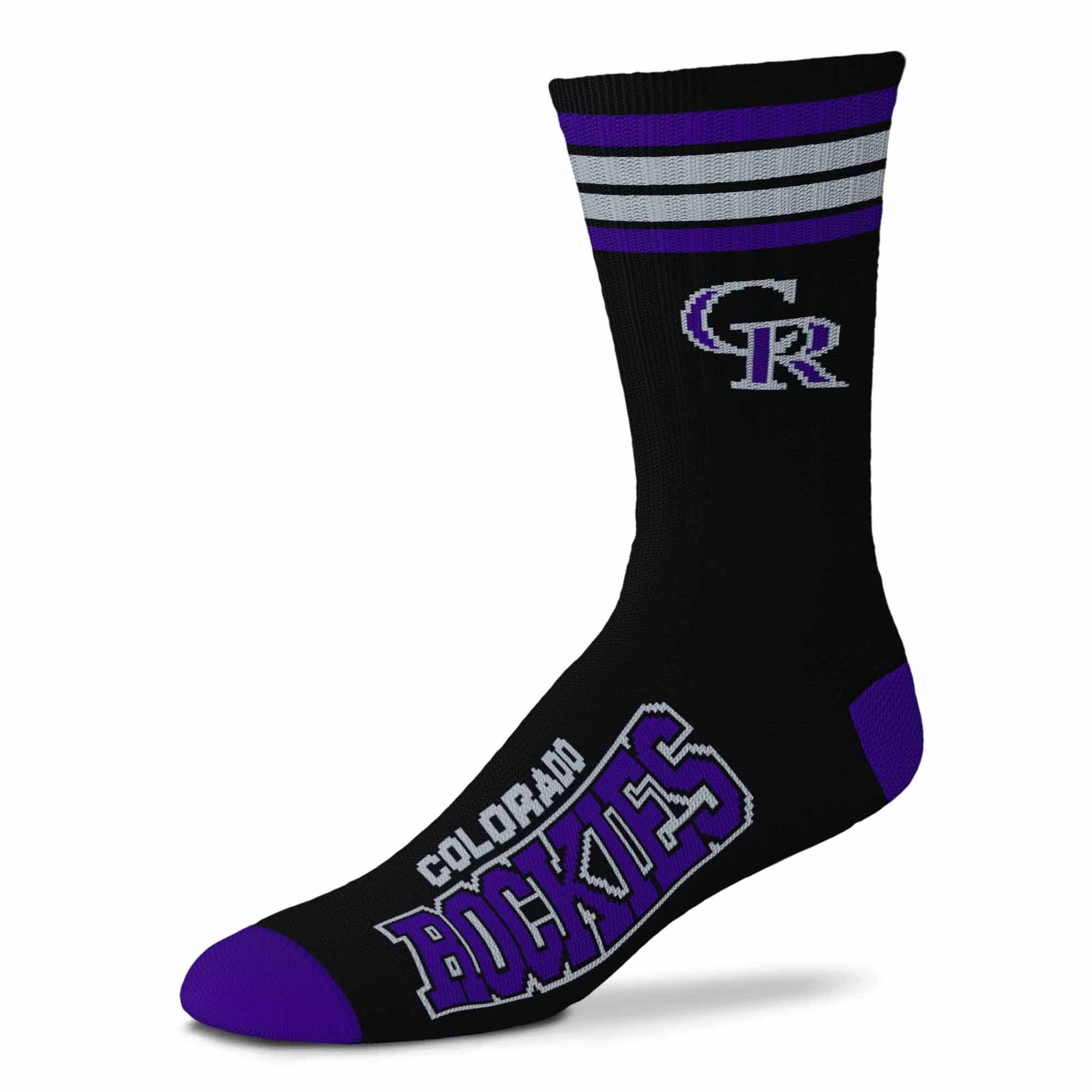 MLB 4-Stripe "Deuce" Performance Crew Socks - CHOOSE YOUR TEAM