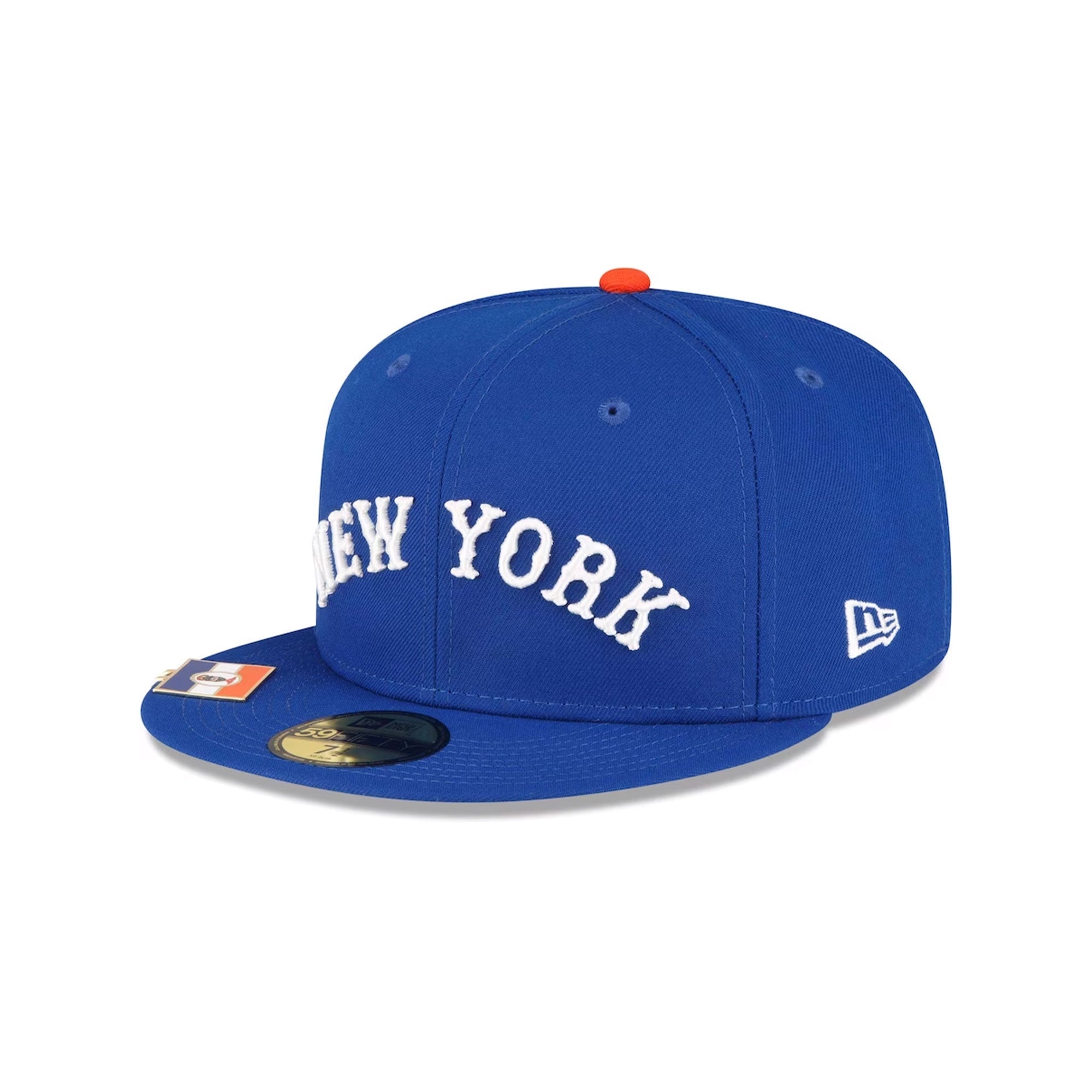 Cappello Fitted 59FIFTY Royal Blue con Bandiera della Città New York Yankees
