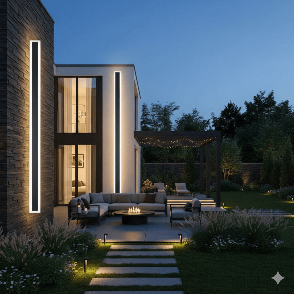 Lampada da parete lineare impermeabile moderna minimalista LED