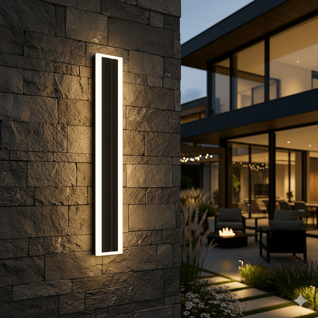 Lampada da parete lineare impermeabile moderna minimalista LED