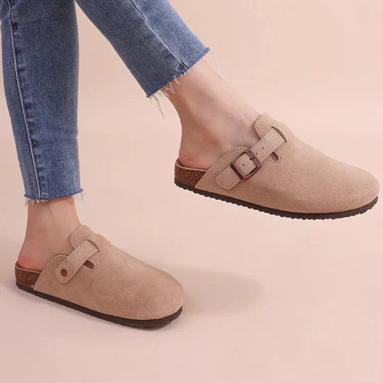 Women's Suede Cork Slippers