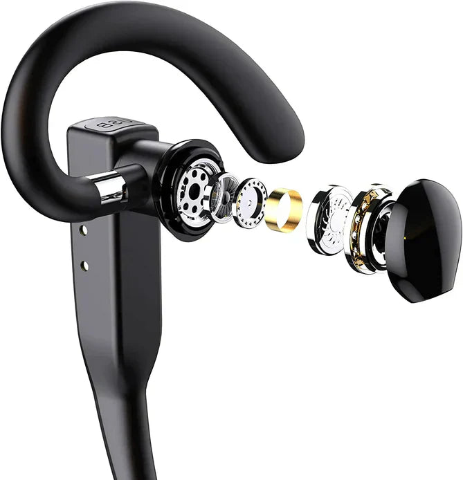 Trucker Dual Mic Cordless Bluetooth 5.1 Noise Cancelling Headset/Earpiece