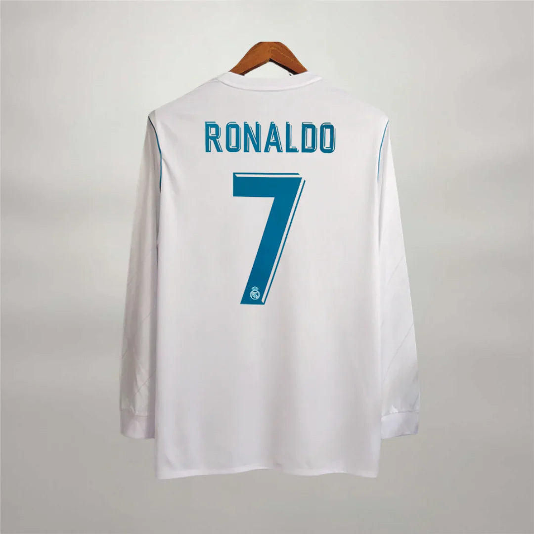 Cristiano Ronaldo CR7 Real Madrid Long Sleeve Home 2018 Jersey