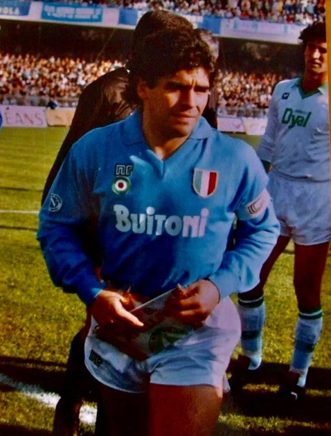 Napoli Historic Home Shirt 1987-1988 + Maradona 10