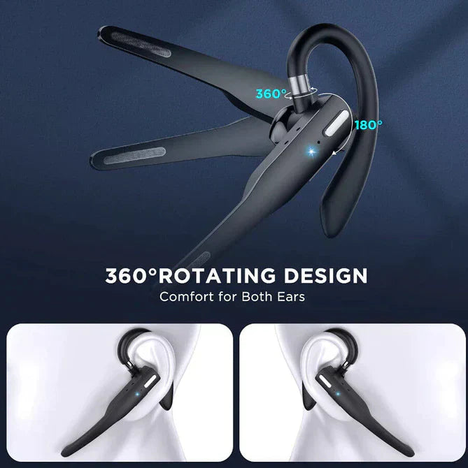 Trucker Dual Mic Cordless Bluetooth 5.1 Noise Cancelling Headset/Earpiece