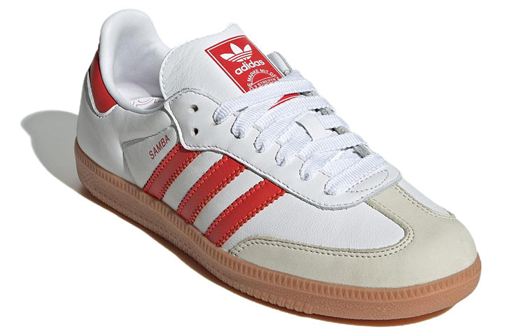 adidas Samba OG White Solar Red Gum W