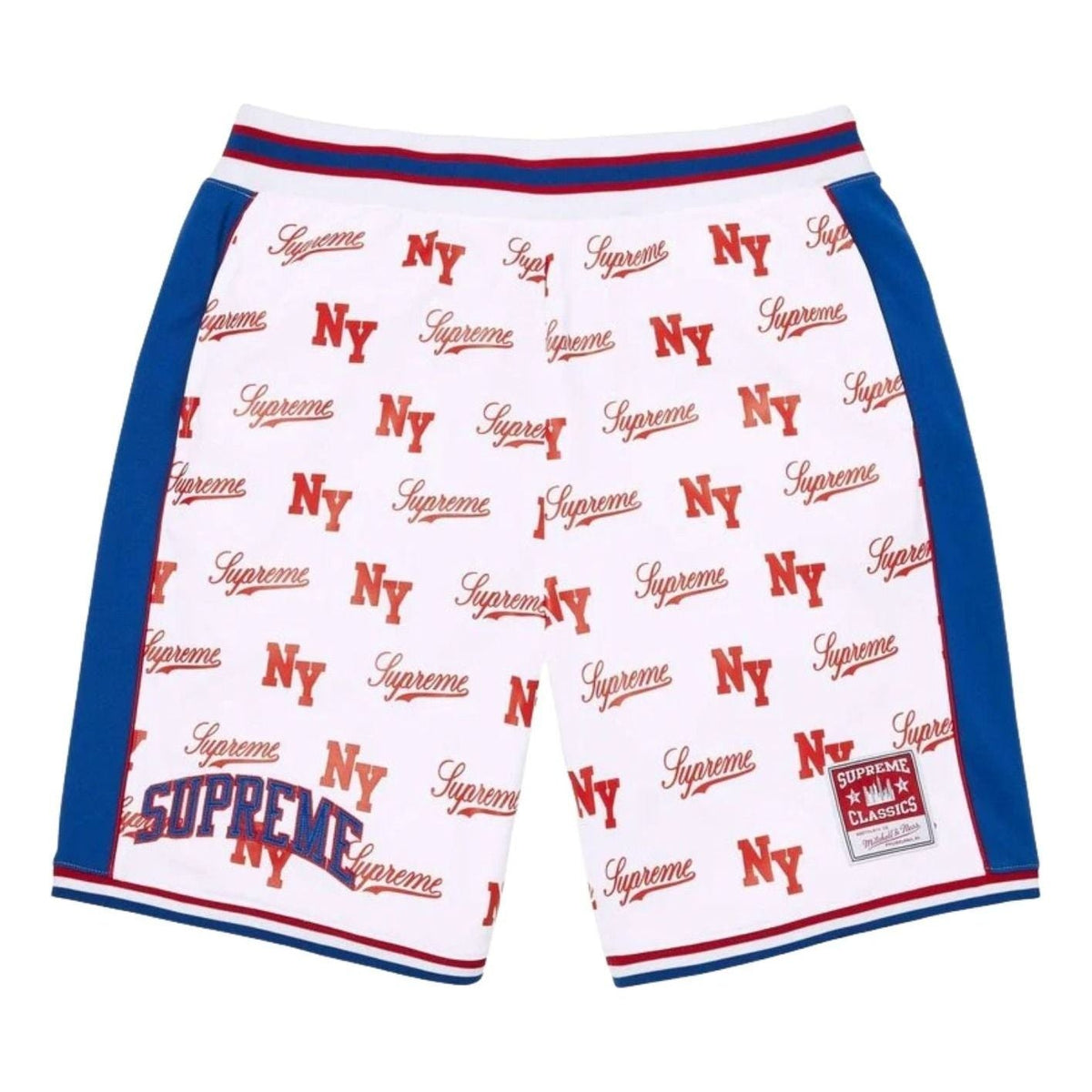Supreme SS26 Monogram Basketball Short White
