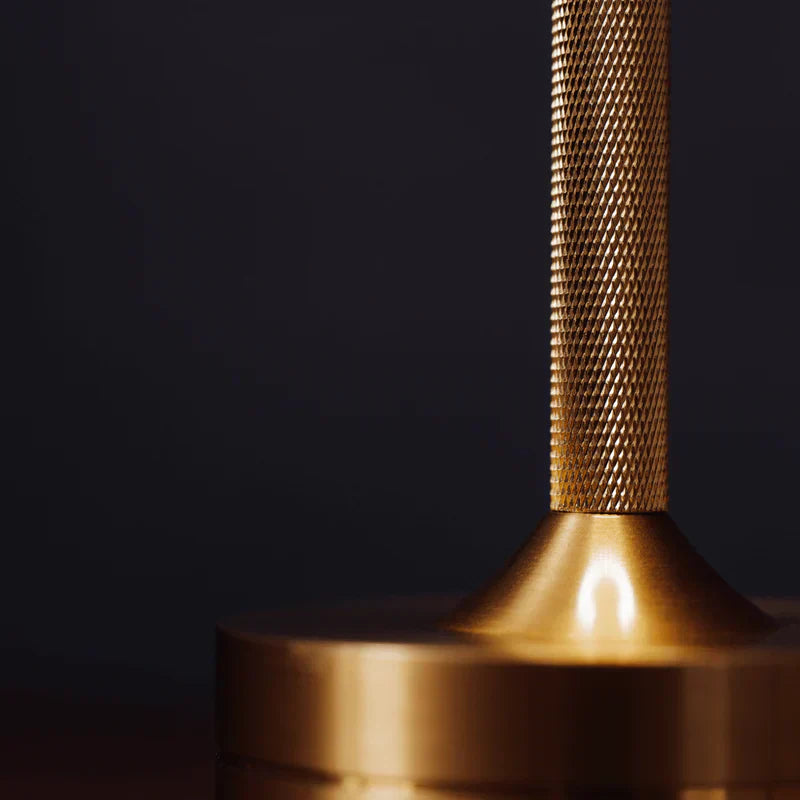 Modern Brass Cone LED Rechargeable Table Lamp 1-Light