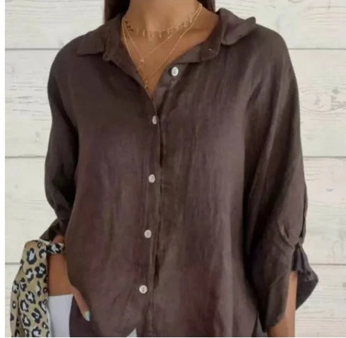 Daniela | Casual shirt in cotton and linen