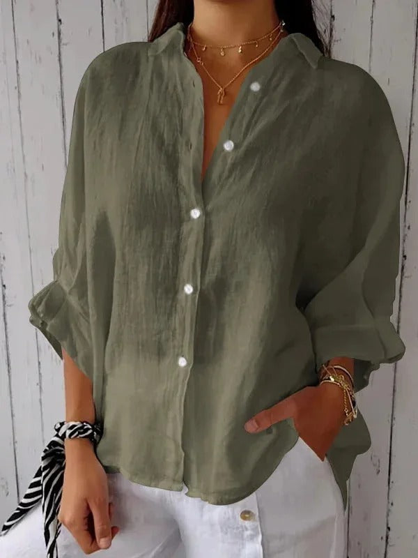 Daniela | Casual shirt in cotton and linen