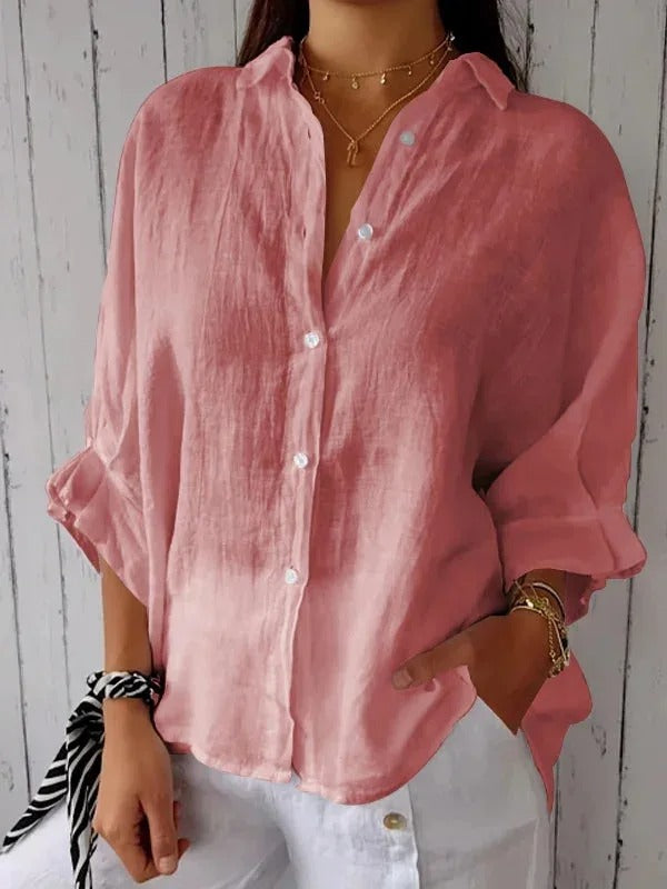 Daniela | Casual shirt in cotton and linen