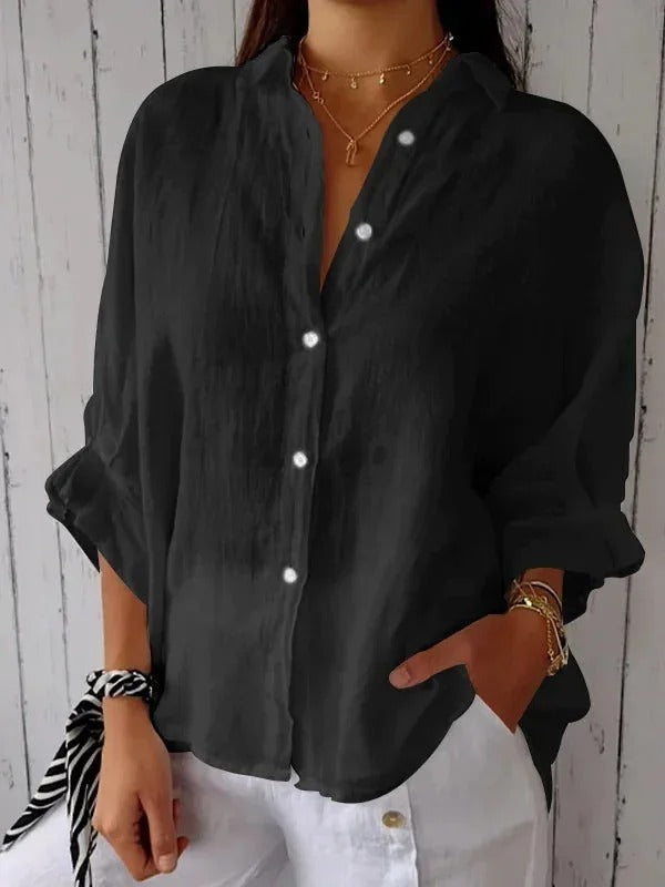 Daniela | Casual shirt in cotton and linen