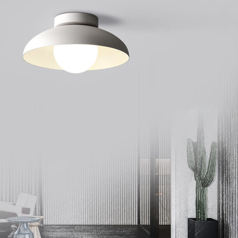Globo in vetro di ferro Wabi-sabi giapponese a 1 luce