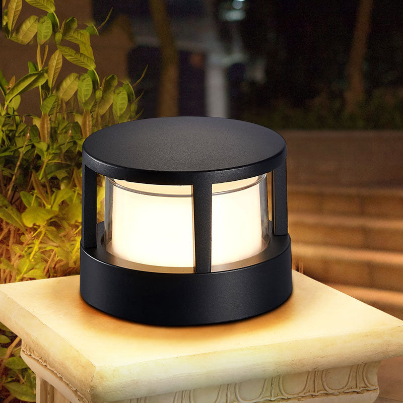 Lampada da esterno moderna quadrata impermeabile con LED per paesaggio