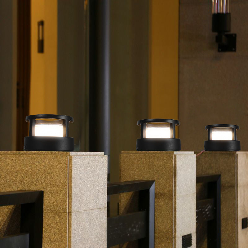 Lampada da esterno moderna quadrata impermeabile con LED per paesaggio
