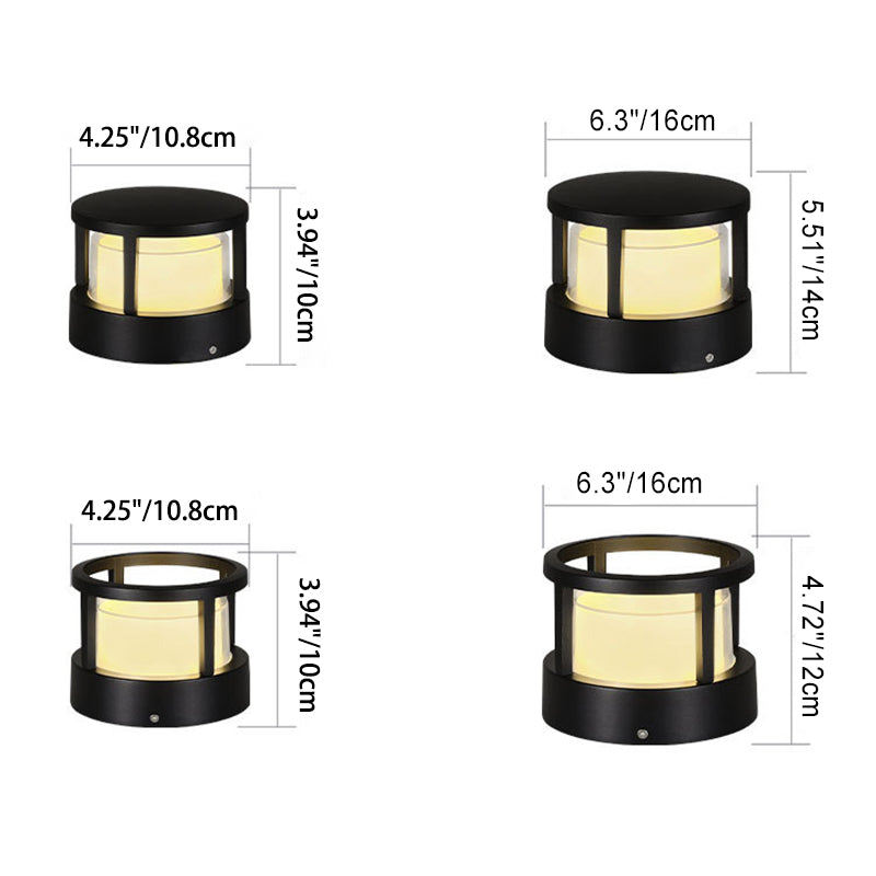 Lampada da esterno moderna quadrata impermeabile con LED per paesaggio