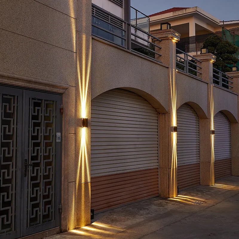 Applique da parete rettangolare moderna LED per esterni IP65 1 luce