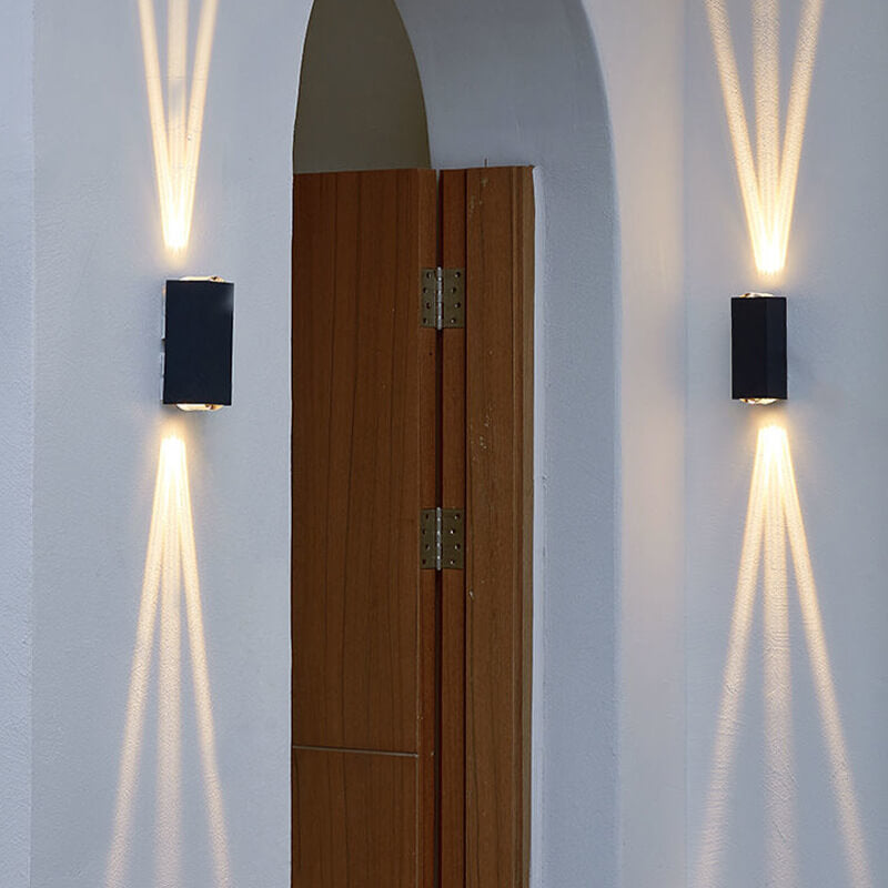 Applique da parete rettangolare moderna LED per esterni IP65 1 luce