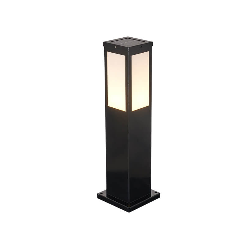 Lampada da percorso esterna solare moderna quadrata con LED 1 luce