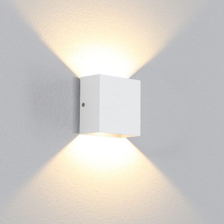 Applique da parete moderna quadrata con LED 1 luce