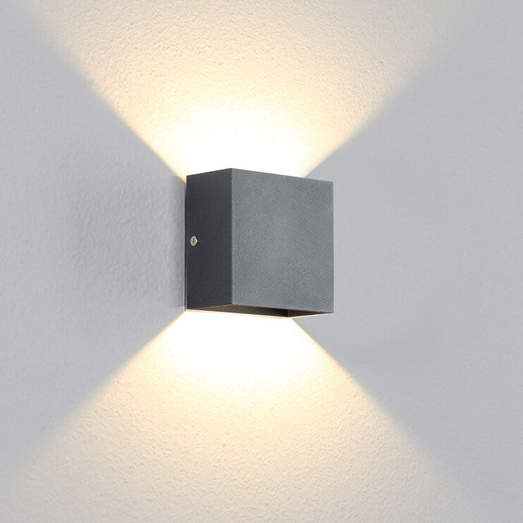 Applique da parete moderna quadrata con LED 1 luce