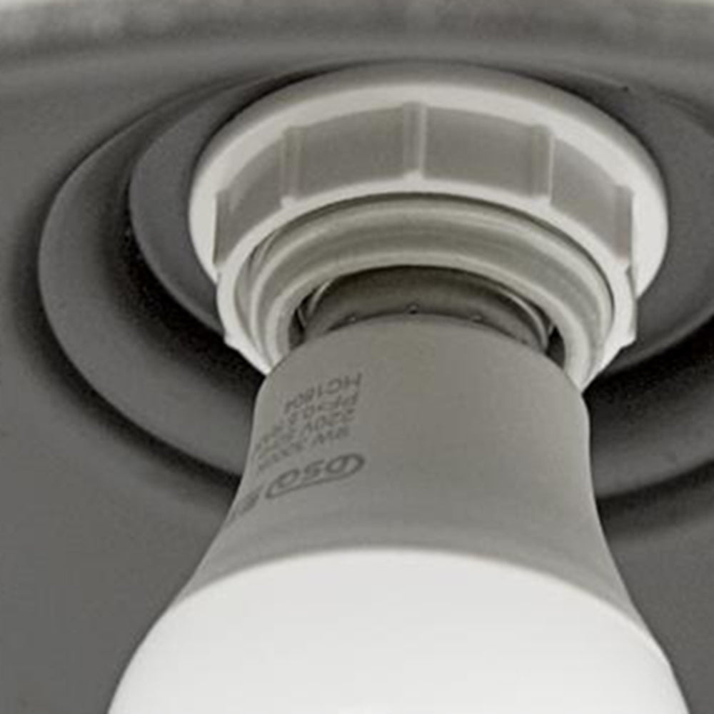 Vintage Industrial Iron Bowl Outdoor Wall Light LED 1-Light