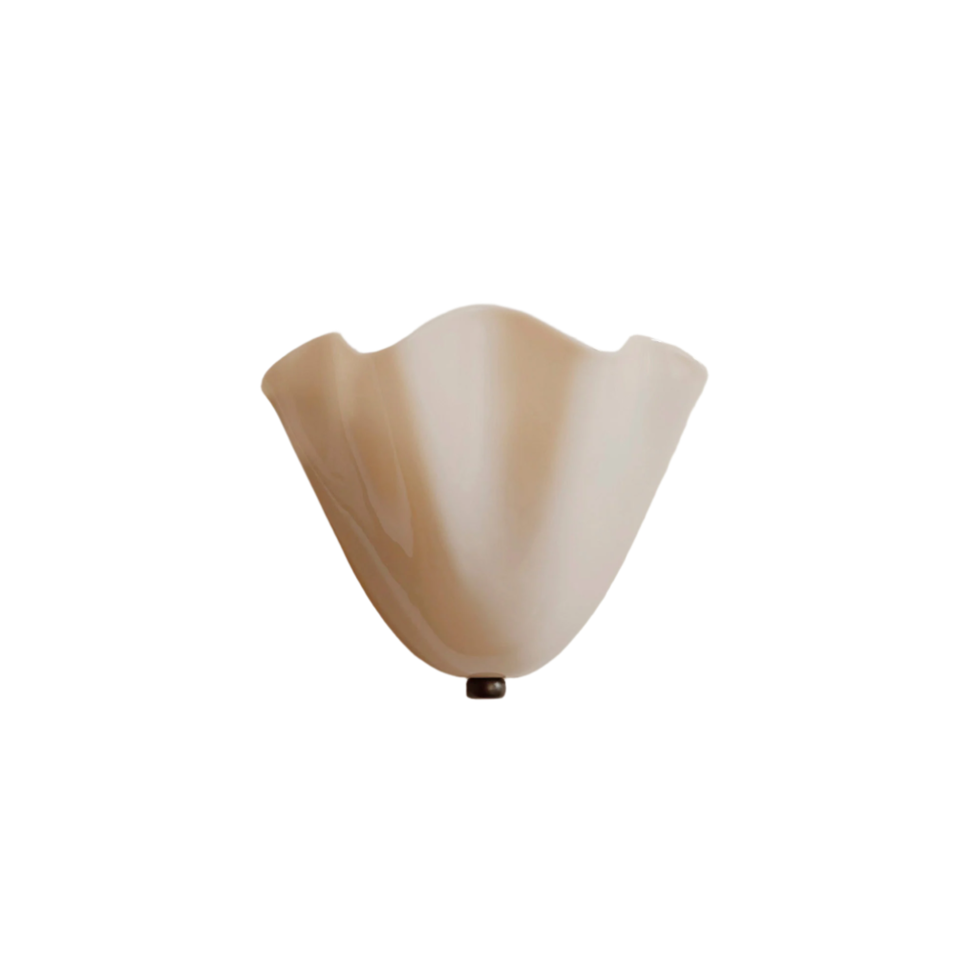 Retro Stained Glass Skirt Shell Wall Sconce LED 1-light