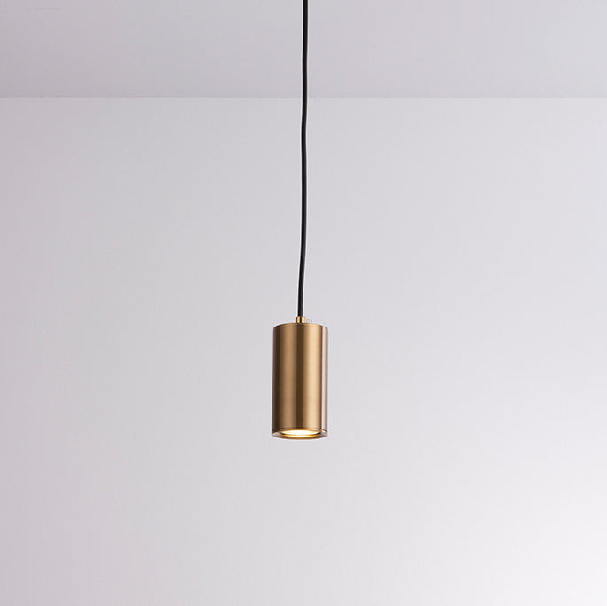 Lampada a sospensione colonna in ferro minimalista nordica 1 luce